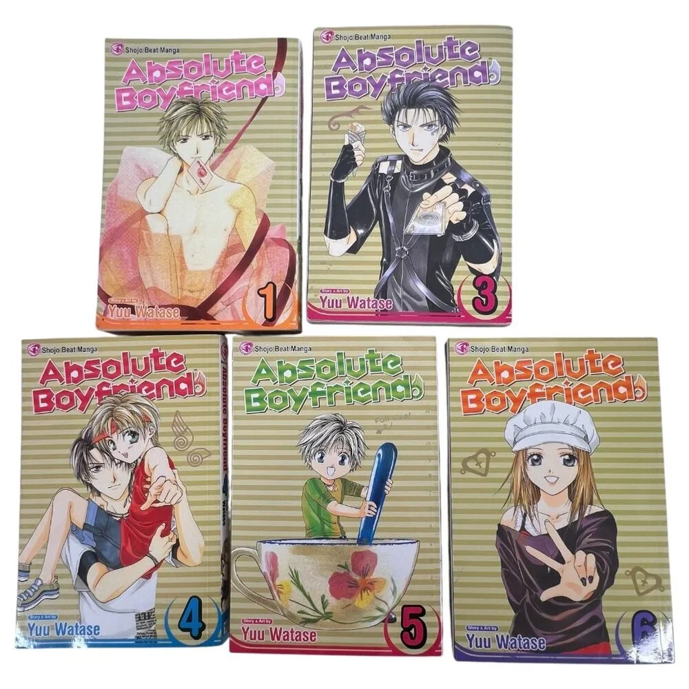 Absolute Boyfriend Shojo Beat Manga Volume 1 3-6 By Yuu Watase English Paperback